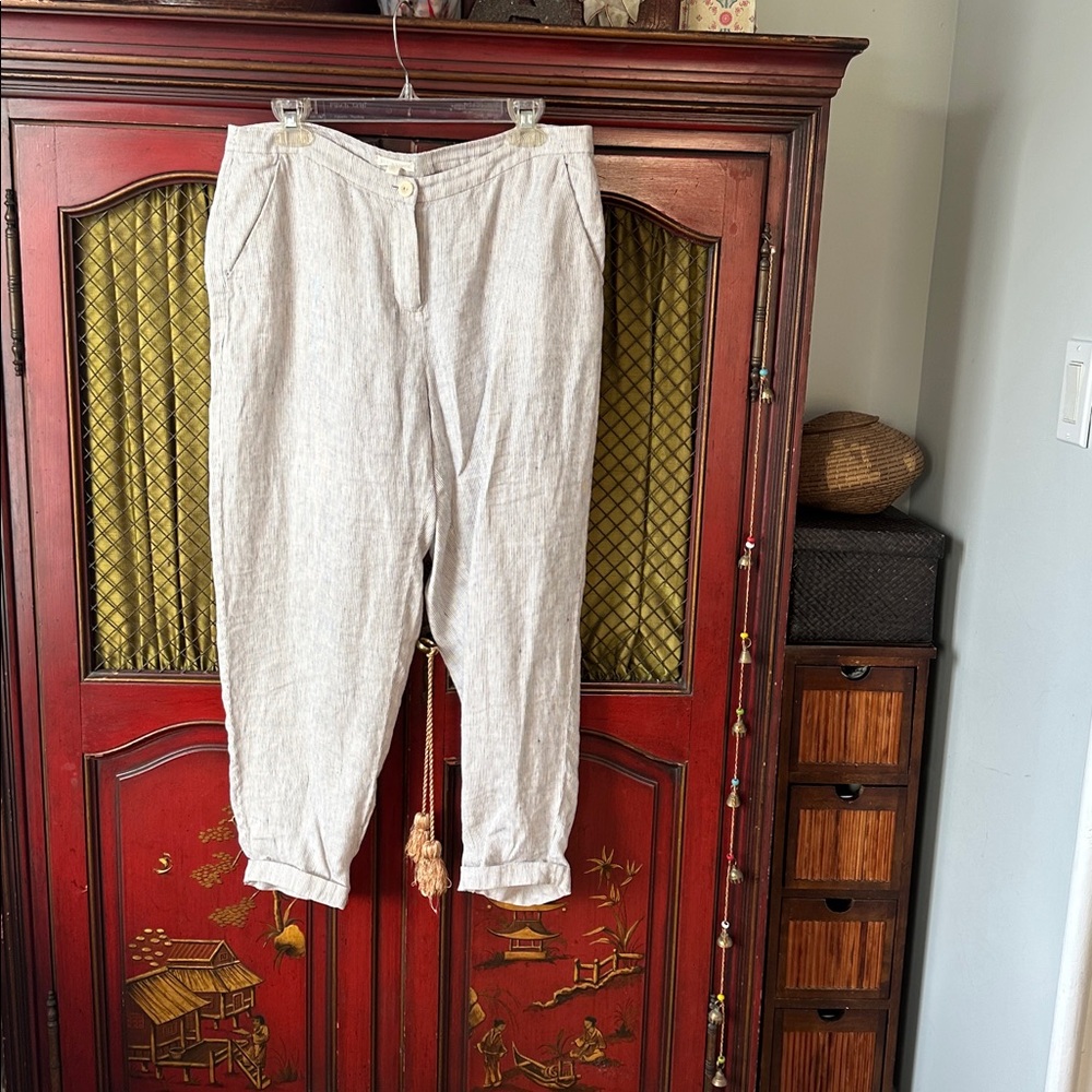 Eileen Fisher Linen Pants S/P